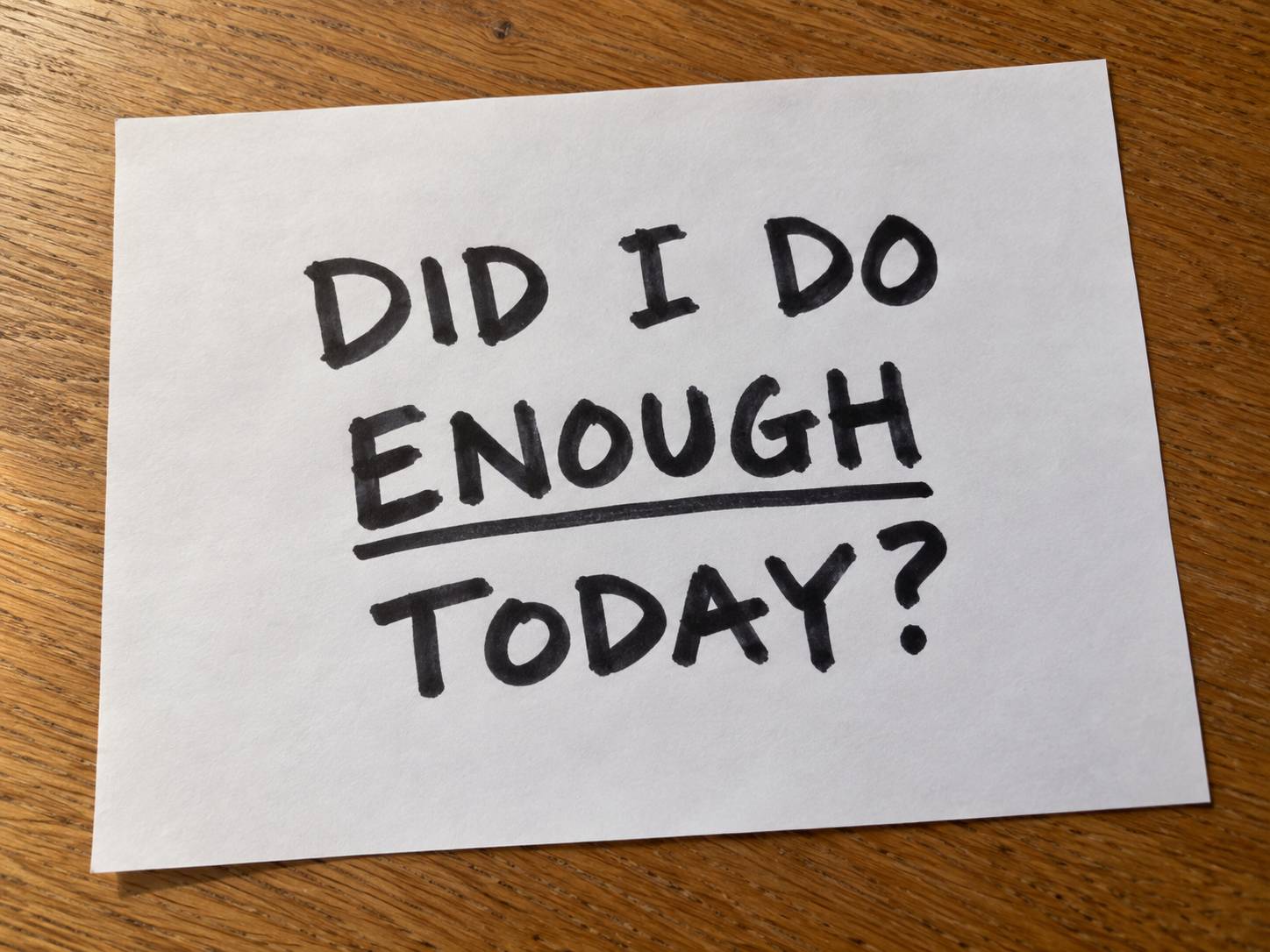 Did I actually do enough today?