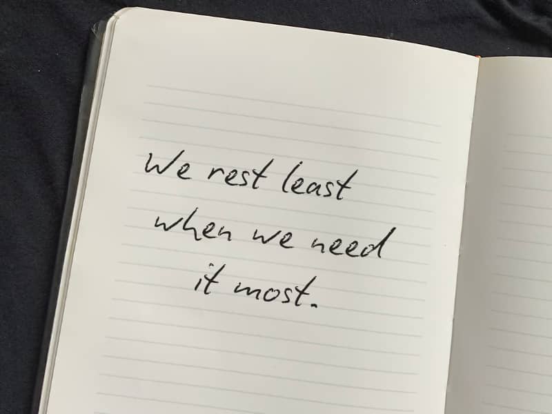 Who decides when you rest?